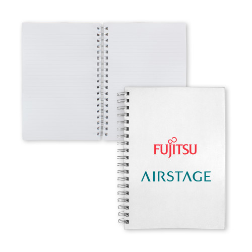  Clear 7 x 10 Spiral Journal Notebook - Fujitsu Airstage Vertical