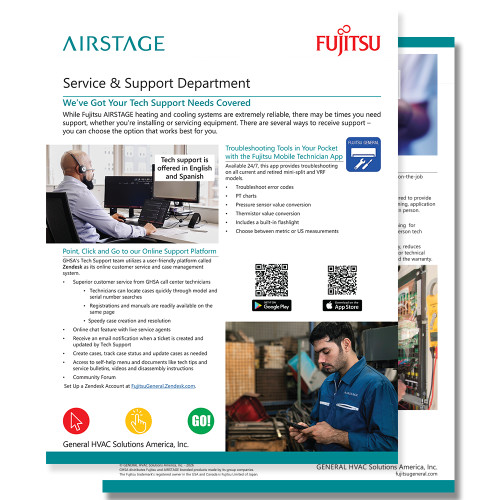  Service & Support Department 2 page Sell Sheet