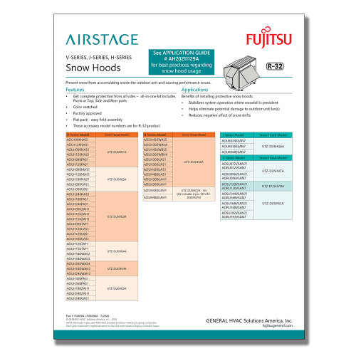  H Series Snow Hoods 1 page Sell Sheet