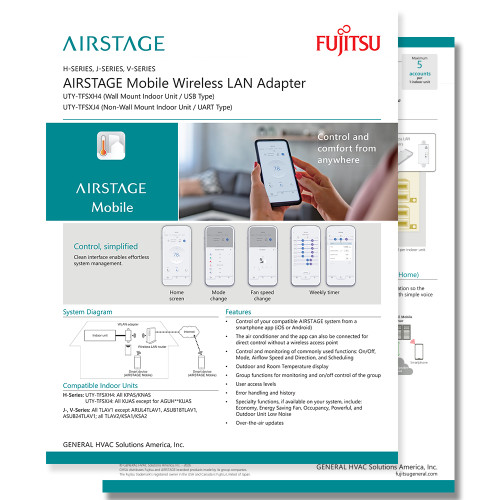  Airstage Mobile Wireless LAN Adapter 2 page Sell Sheet