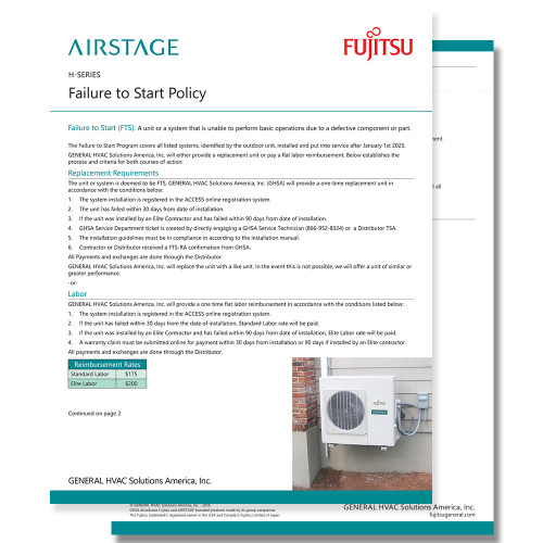  2025 FTS Warranty Policy 2 page Sell Sheet