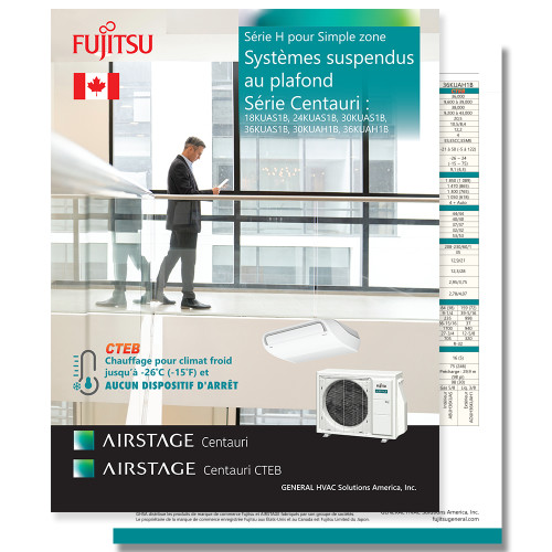 Centauri Ceiling Suspended KUAS1B 4 page French Canadian Brochure