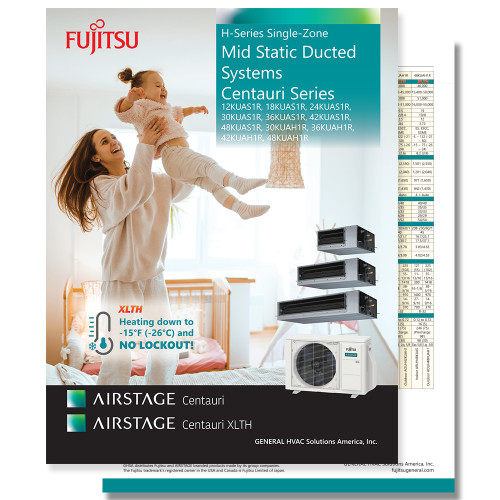  Centauri Mid Static Ducted KUAS1R 4 page English Brochure