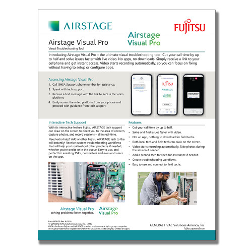  Airstage Visual Pro 1 page Sell Sheet
