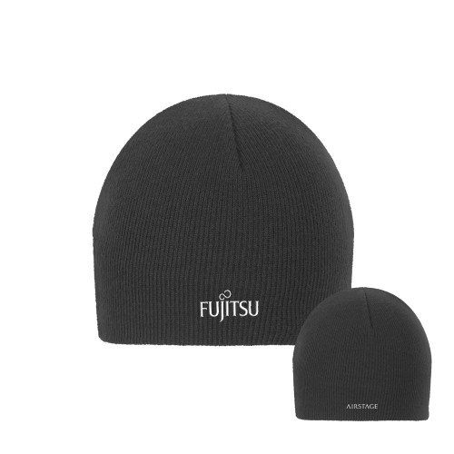  Charcoal Knit Beanie - Fujitsu Airstage Vertical