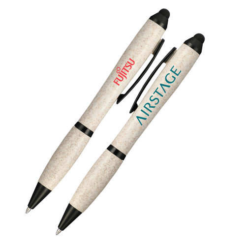  Nash Wheat Straw Ballpoint Beige Stylus Pen - Fujitsu Airstage Horizontal
