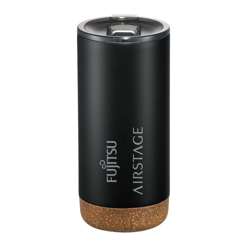  Valhalla Vacuum Insulated Black Tumbler 16oz - Fujitsu Airstage VerticalEngraved