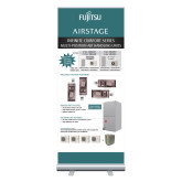 33.5 x 80 Vertical Banner including Silver Retractable Banner Stand-MP-AHU