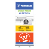 33.5 x 80 Vertical Banner including Silver Retractable Banner Stand-Westinghouse