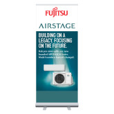 33.5 x 80 Vertical Banner including Silver Retractable Banner Stand-H-Series