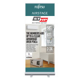 33.5 x 80 Vertical Banner including Silver Retractable Banner Stand-SHTP