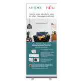 33.5 x 80 Vertical Banner including Silver Retractable Banner Stand-Dog Chair