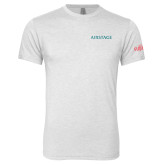 Next Level Heather White Triblend Tee-Airstage