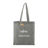 Recycled Cotton Twill Black Tote-Fujitsu Airstage Vertical