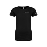 Next Level Girls Black Fashion Fit T Shirt-Airstage