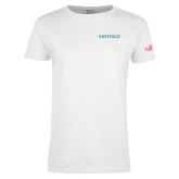 Womens White Short Sleeve Tee-Airstage