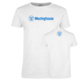 Fujitsu Womens White Short Sleeve Tee-Westinghouse