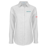 Womens White Oxford Shirt-Airstage