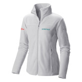 Columbia Womens Full Zip White Fleece Jacket-Airstage