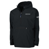 Charles River Black Pack N Go Pullover Rain Jacket-Airstage