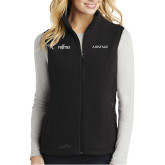 Eddie Bauer Womens Black Fleece Vest-Airstage