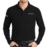 OGIO Black Caliber 2.0 Long Sleeve Polo-Airstage