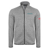 Grey Heather Sweater Fleece Jacket-Airstage