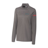 C&B Womens Titan Grey Clique Ice Pique Half Zip-Airstage