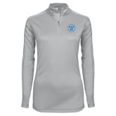 Fujitsu Syntrel Womens Platinum Interlock 1/4 Zip-Westinghouse Icon