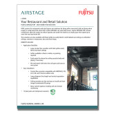 Airstage J Series Restaurant Retail Application 2 page Sell Sheet-