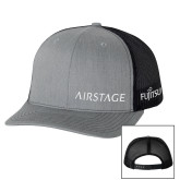 Richardson Heather Grey/Black Trucker Hat-Airstage