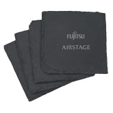 Slate Coaster Set-Fujitsu Airstage Vertical Engraved