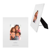 White Metal 5 x 7 Photo Frame-Fujitsu Airstage Vertical Engraved