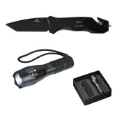 Swiss Force Knife/Flashlight Set-Fujitsu Airstage Vertical Engraved