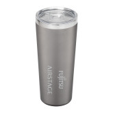 Thor Vacuum Insulated Grey Tumbler 22oz-Fujitsu Airstage Vertical Engraved