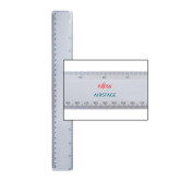 12 Inch White Plastic Ruler-Fujitsu Airstage Vertical