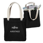 Allie Black Canvas Tote-Fujitsu Airstage Vertical