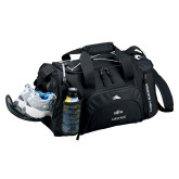 High Sierra Black Switch Blade Duffel-Fujitsu Airstage Vertical