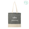 Thumbnail image for  Split Recycled Black Cotton Twill Convention Tote