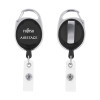 Thumbnail image for  Black Oval Retractable Badge Holder w/Clip