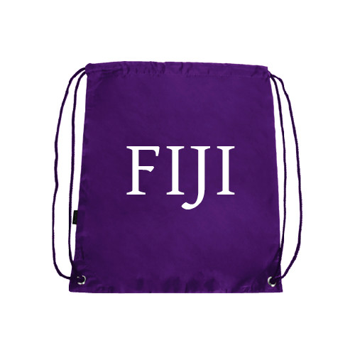  Purple Drawstring Backpack - FIJI