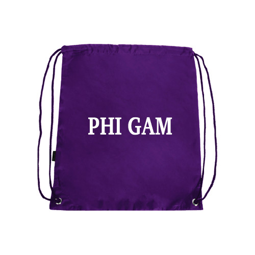  Purple Drawstring Backpack - Phi Gam
