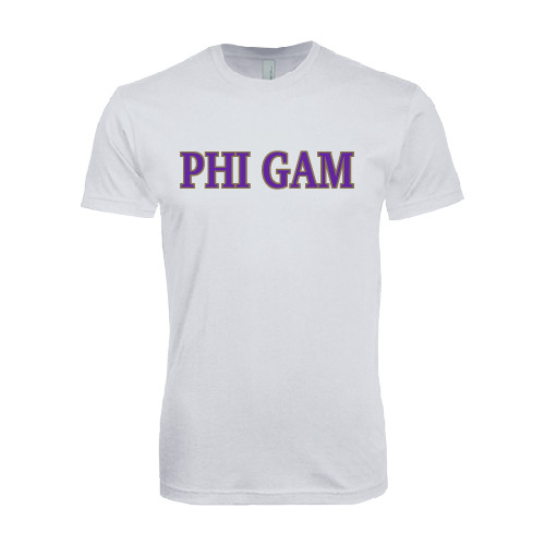  Next Level White SoftStyle T Shirt - Phi Gam Two Color