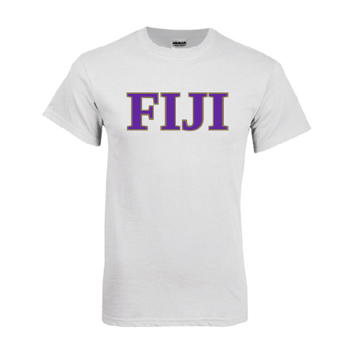 White T Shirt-FIJI Contemporary Two Color