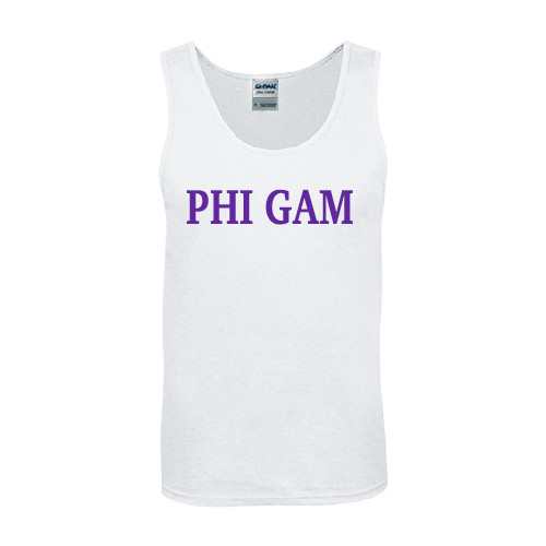 White Tank Top-Phi Gam