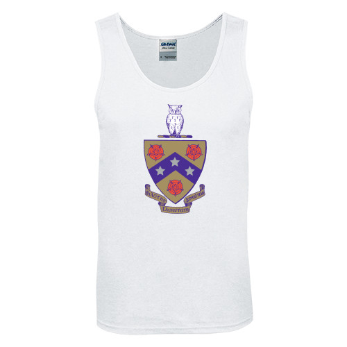 White Tank Top-Crest