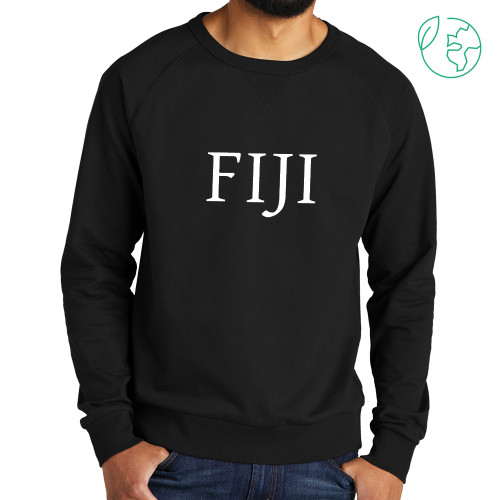 FIJI Allmade Black Organic French Terry Crewneck Sweatshirt