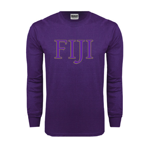Purple Long Sleeve T Shirt-FIJI Two Color