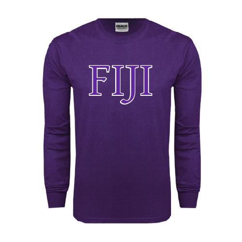 Purple Long Sleeve T Shirt-FIJI Two Color