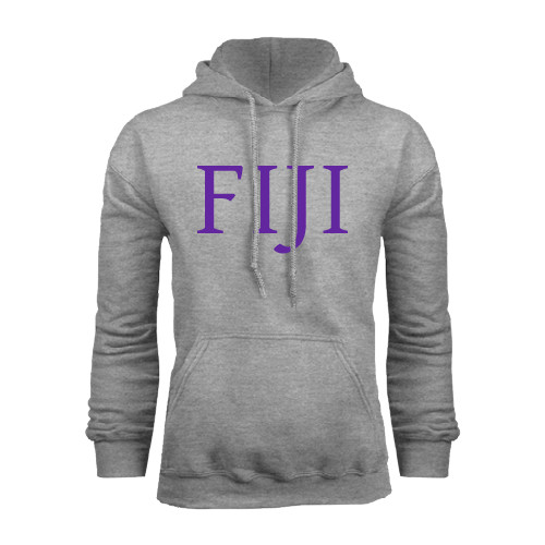 Grey Fleece Hoodie-FIJI